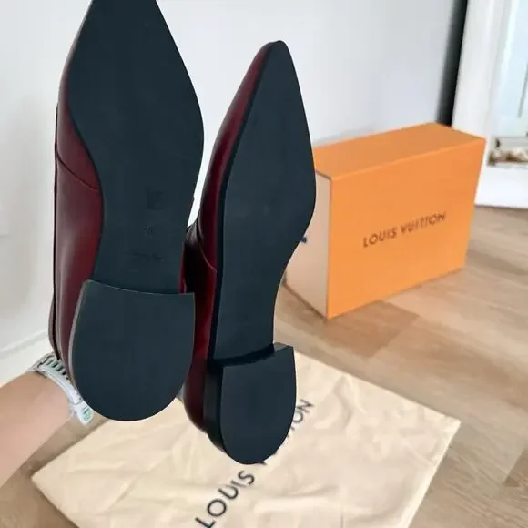 Louis Vuitton Jumble Flat Ankle Boot Size 38 7 7.5 Pointed Toe Leather NIB New - Picture 15 of 16